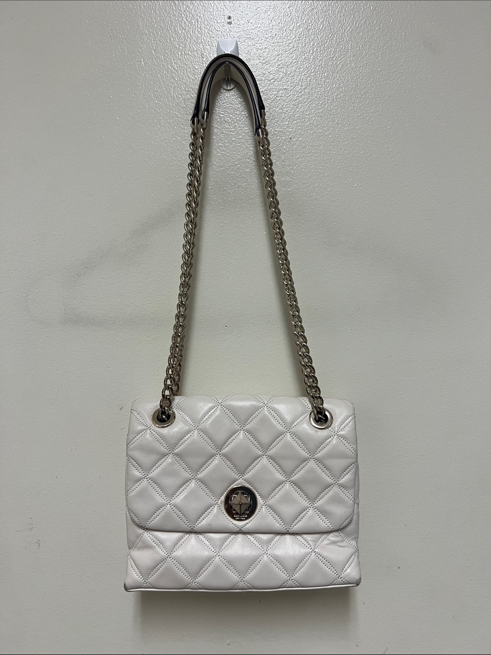 kate spade Quilted Shoulder Bag with Chain Strap